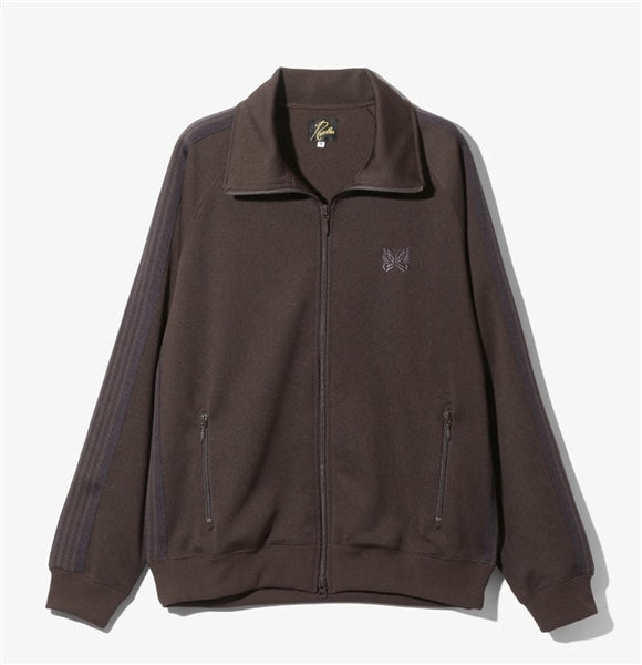 NEEDLES/TRACK JACKET - POLY SMOOTH-24AW- - D.BROWN