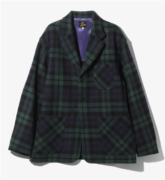 NEEDLES/LOAFER JACKET - WOOL TARTAN PLAID - GREEN