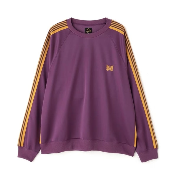 NEEDLES Track Crew Neck Shirt - Poly Smooth 25SS - Purple