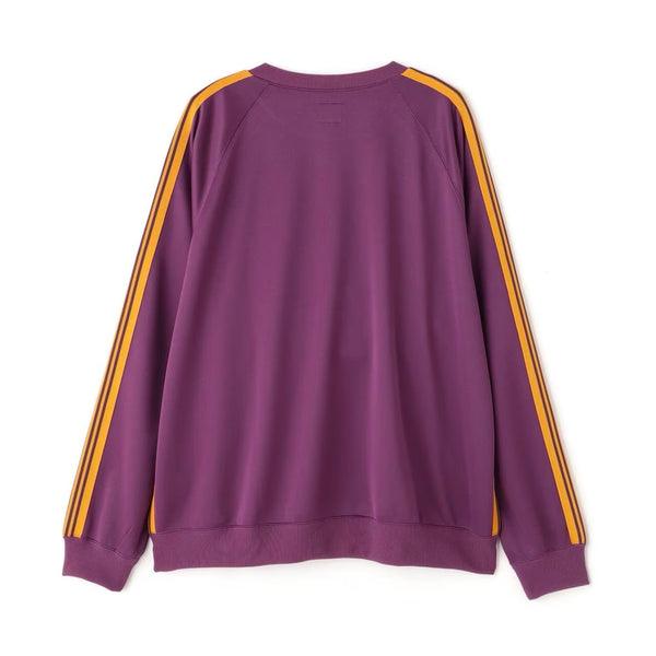NEEDLES Track Crew Neck Shirt - Poly Smooth 25SS - Purple