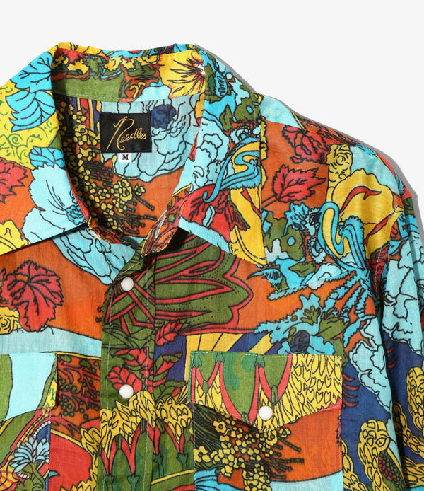 Needles Printed Cotton Lawn Western Shirt