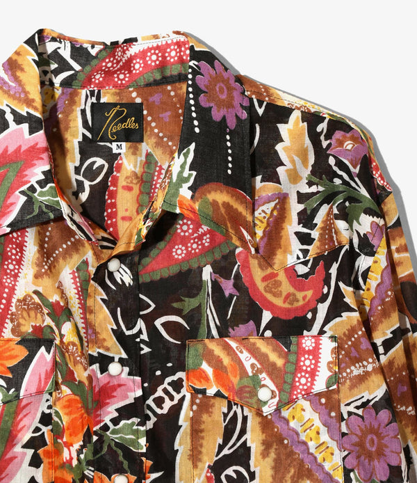 NEEDLES  PRINTED COTTON LAWN FLORAL Western SHIRT