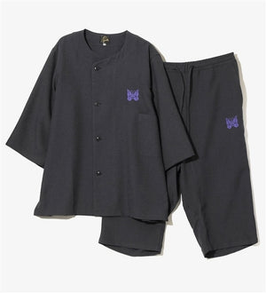 NEEDLES/PAJAMA SET - POLY OXFORD Pajama Set - CHARCOAL
