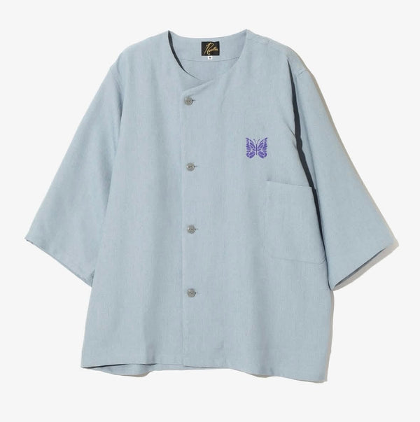 NEEDLES  POLY OXFORD PAJAMA SET - SAX