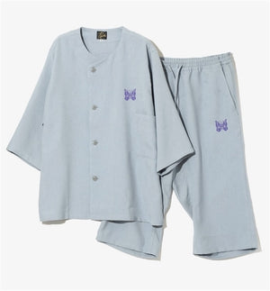 NEEDLES/PAJAMA SET - POLY OXFORD Pajama Set - SAX