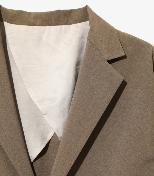 Needles Poly Cloth Tailored Fit Brown Miles Jacket