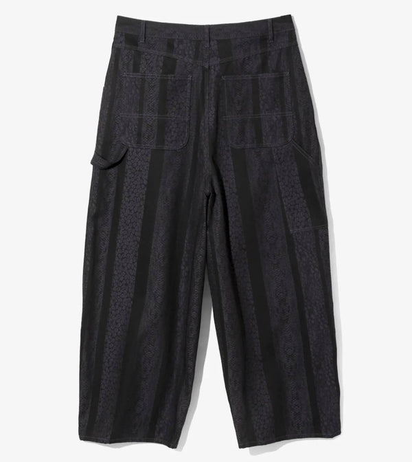NEEDLES/H.D 10OZ DENIM  PYTHON JACQUARD Knit Black Pants