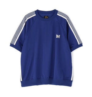 NEEDLES x BEAVER/Needles x BEAVER/Special order TRACK S/S CREW NECK SHIRT - POLY SMOOTH. -ROYAL- - ROYAL