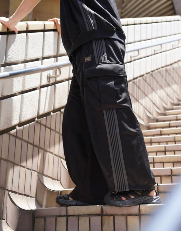 Needles BEAVER H.D. Track Pants BDU Black with Cargo Pocket