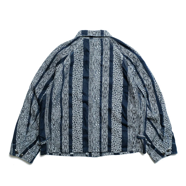 NEEDLES COVERALL 10OZ DENIM PYTHON JACQUARD Coverall