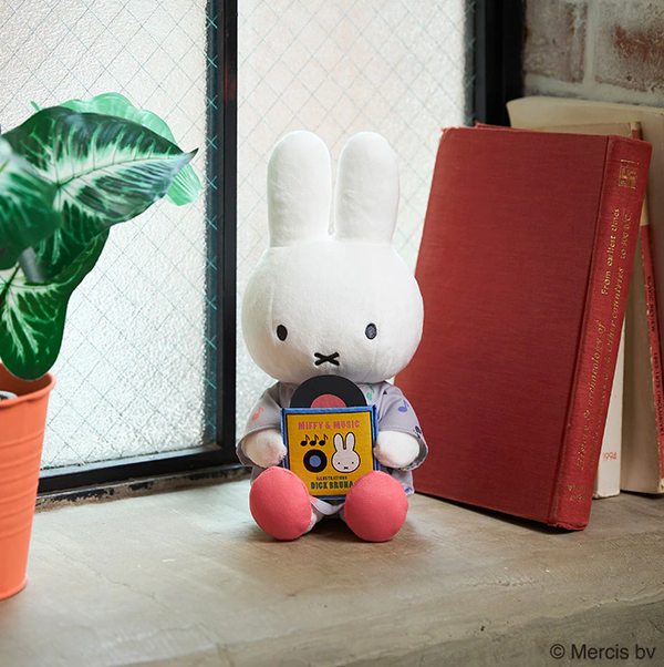 Miffy & Music Plush 2025 Edition Soft Boa Stuffed Toy with Record 28cm