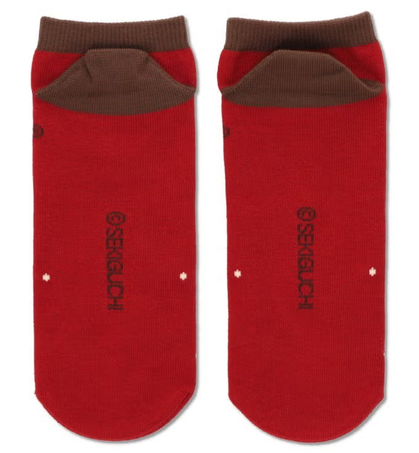 Monchhichi Ankle Socks Red Full Body Design