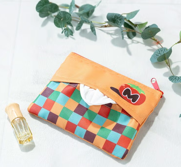 Kirby Tissue Pouch with Zipper Pocket