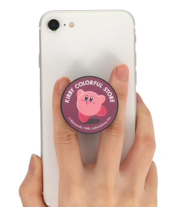 Kirby POCOPOCO Phone Grip Stand Jump Design