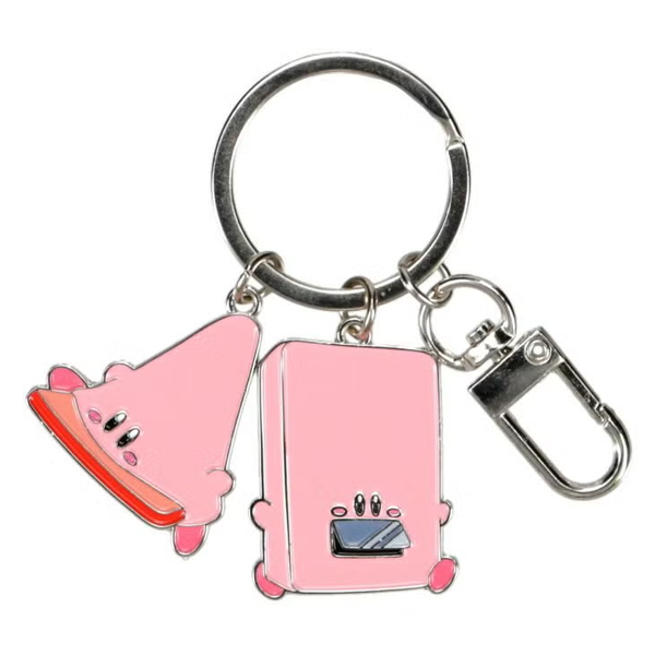 Kirby Double Key Ring Triangle Cone & Vending Machine Design