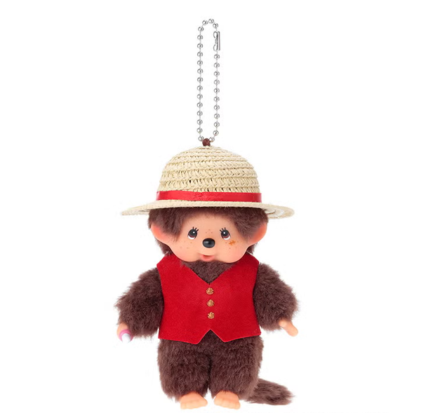 Monchhichi x Netflix One Piece Luffy Mascot Keychain SS