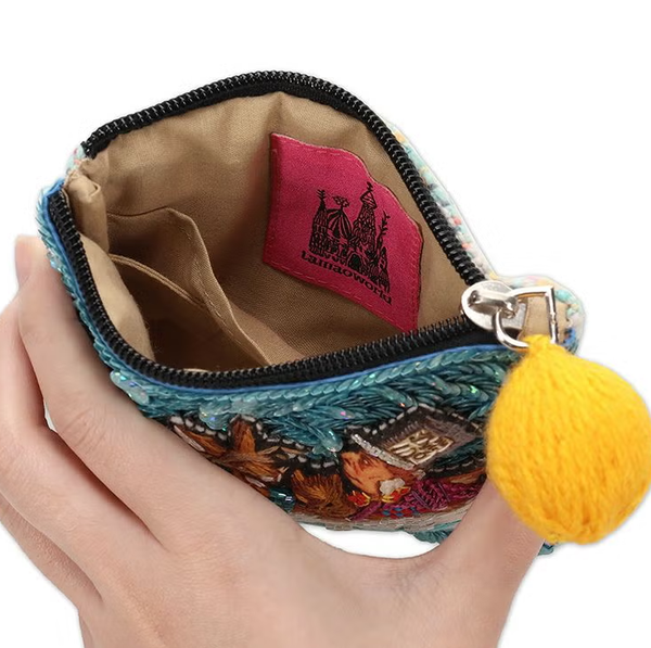 Macmillan Alice Tamaoworld Sequin Embroidered Pouch (Tea Party)