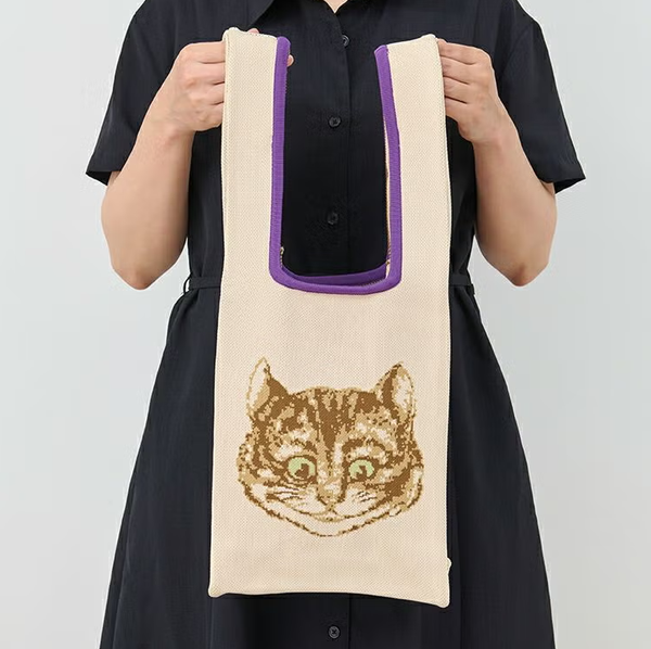 Alice in Wonderland Knit Tote Bag