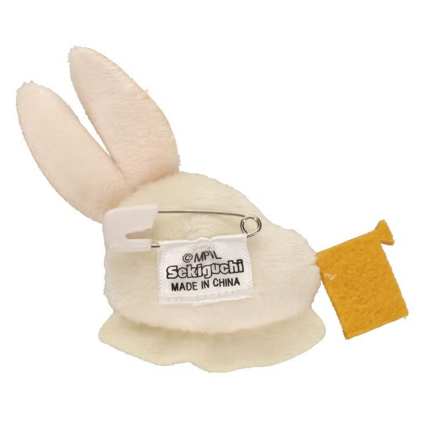 Macmillan Alice White Rabbit Plush Badge Pin