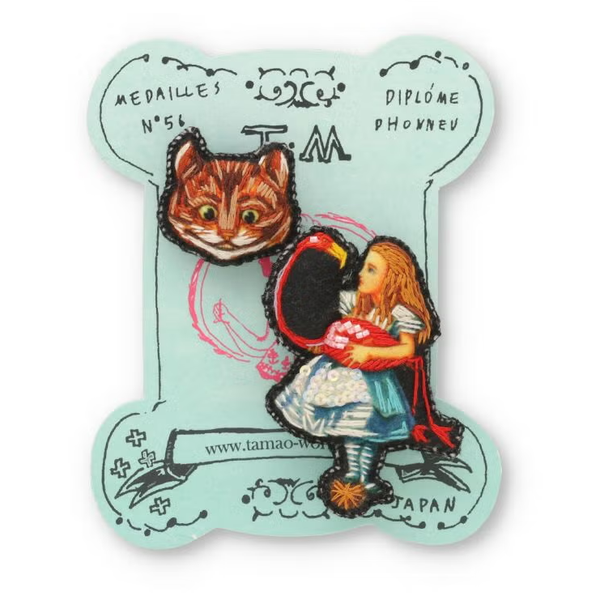 Macmillan Alice tamaoworld Handmade Mini Brooch Set