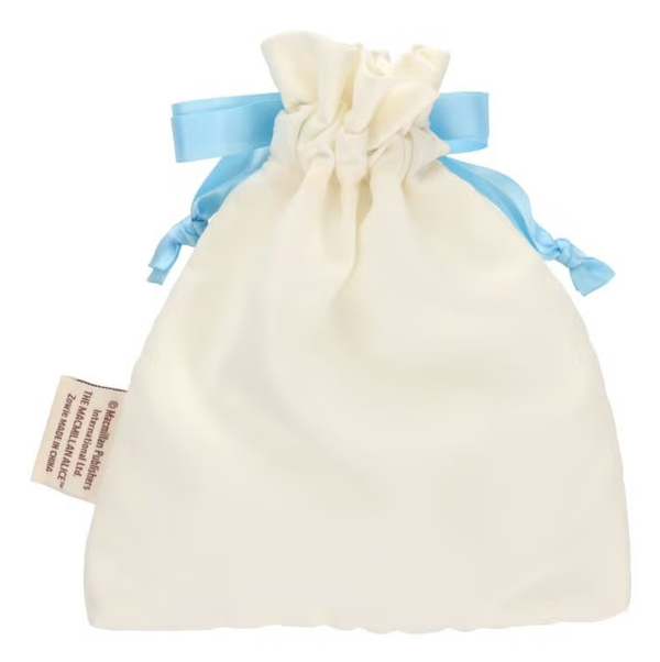 Macmillan Alice White Rabbit Drawstring Bag White