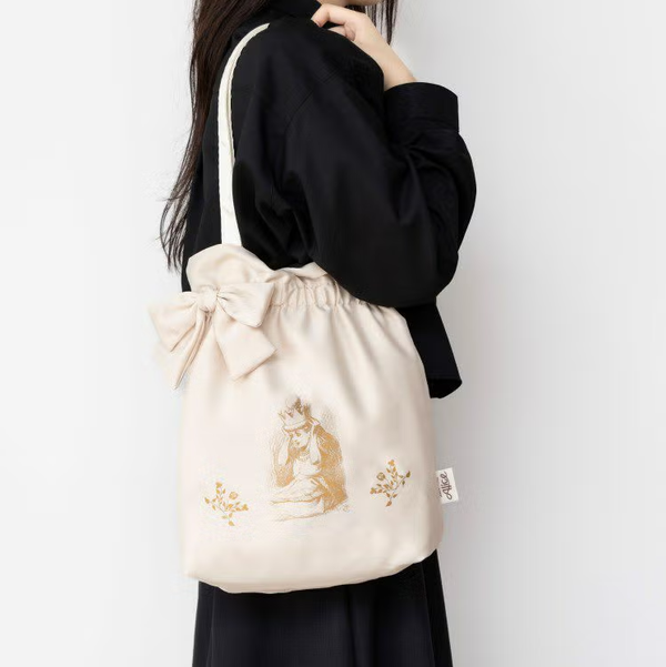 Macmillan Alice Ribbon Drawstring Tote Bag