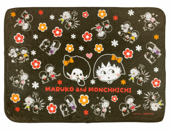 Monchhichi × Chibi Maruko-chan All-Over Print Blanket