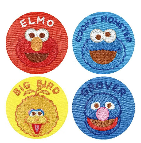 Sesame Street Trading Embroidered Tin Badge – Complete Set of 12