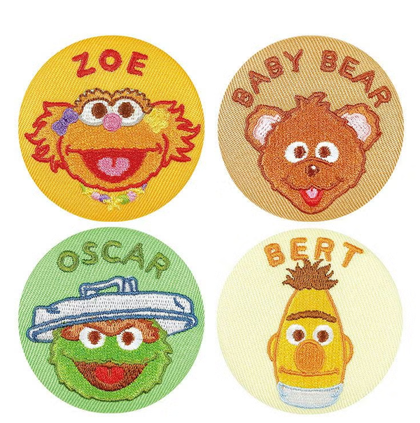 Sesame Street Trading Embroidered Tin Badge – Complete Set of 12