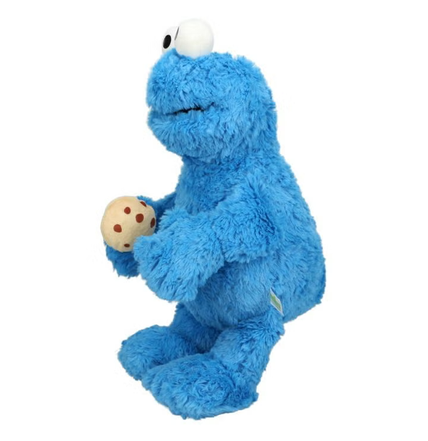 Sesame Street Cookie Monster Plush Toy 45cm Blue