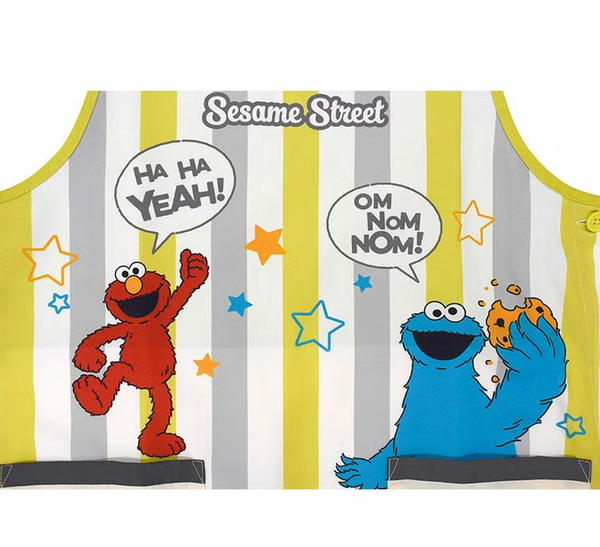 Sesame Street Striped Mustard Apron