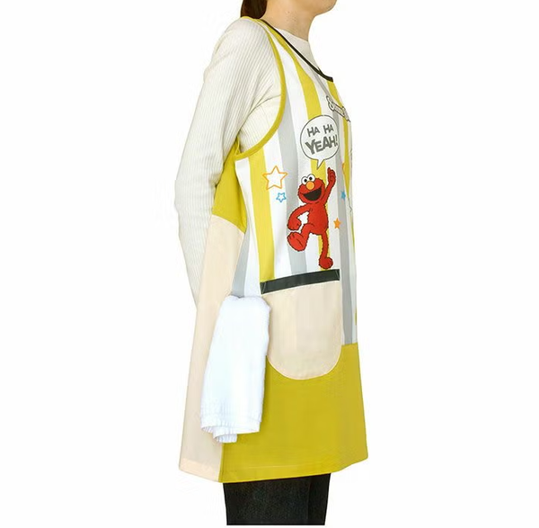 Sesame Street Striped Mustard Apron