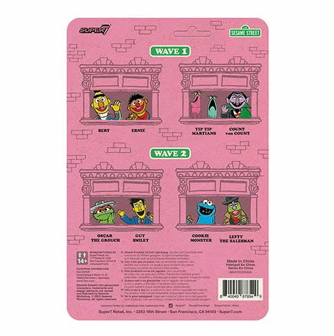 Sesame Street Cookie Monster ReAction 3.75-Inch Action Figure Series 2