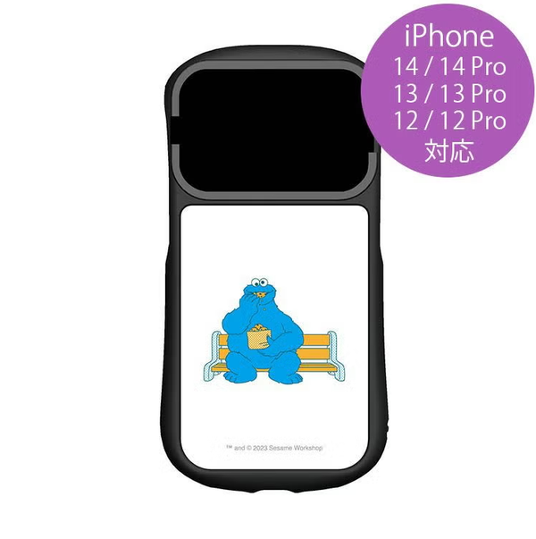 Sesame Street Cookie Monster Hybrid Glass Case for iPhone 12/13/14 Series