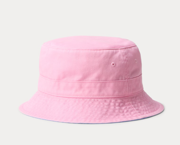 Polo Ralph Lauren Cotton Twill Bucket Hat with Signature Pony Embroidery