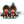 Load image into Gallery viewer, Monchhichi Aurora Acrylic Hair Clip Set – Friends Design 2 Pack Character
