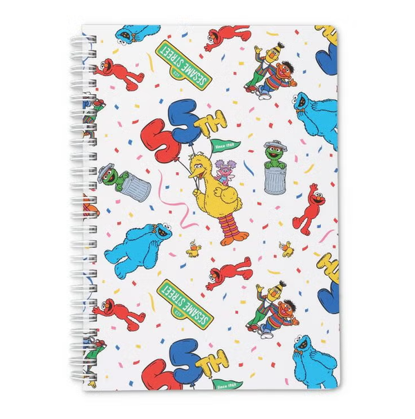 Sesame Street 55th Anniversary A5 Ring Notebook – White
