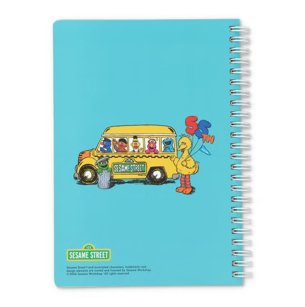 Sesame Street 55th Anniversary A5 Ring Notebook – Blue