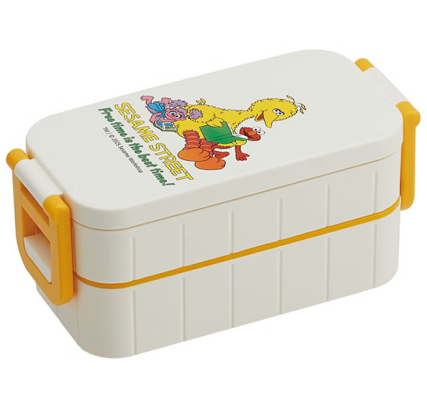 Sesame Street 2 Tier Lunch Box with Chopsticks 600ml