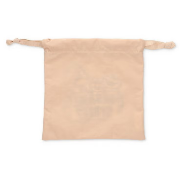 Sesame Street Embroidered Drawstring Pouch Beige