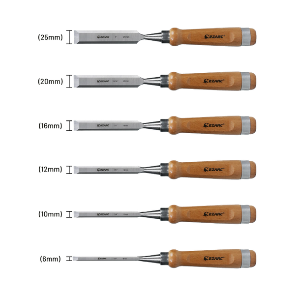 EZARC Wood Chisel Set 6 pcs
