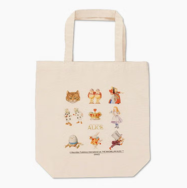 Alice Character Print Tote Bag
