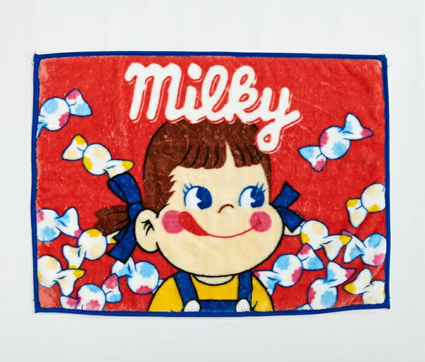 Peko-chan Milky Package Polyester Meyer Lap Blanket