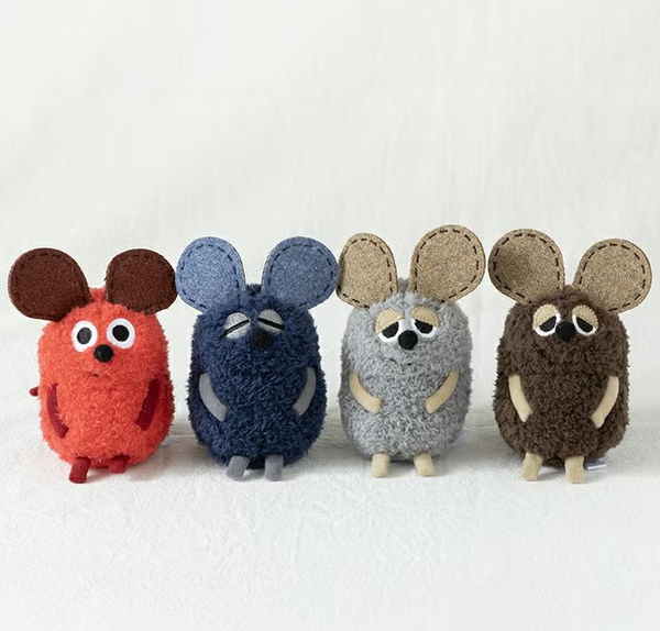 Leo Lionni Frederick Mascot Plush Keychain - Brown Mouse