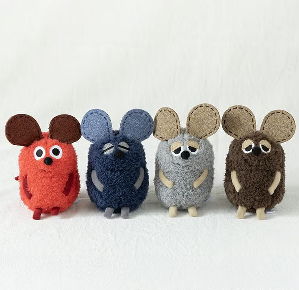 Leo Lionni Frederick Mascot Plush Keychain - Gray Mouse