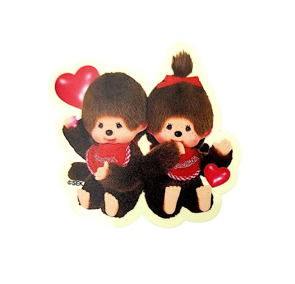 Monchhichi Glow in the Dark Sticker – Monchhichi Boy & Girl Design