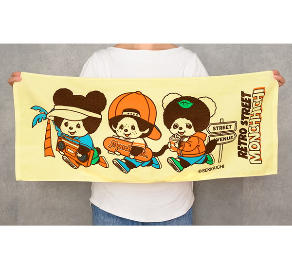 Monchhichi Retro Street Cotton Face Towel
