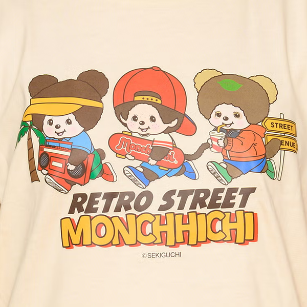 Monchhichi Retro Street Trio T-Shirt L Size