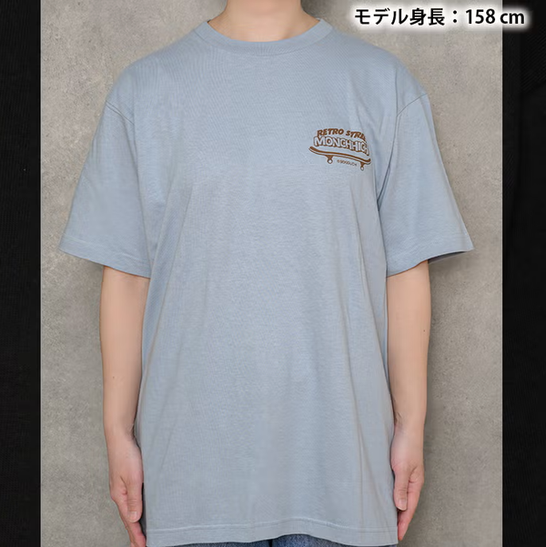 Monchhichi Retro Street Skateboard Graphic T-Shirt L Size