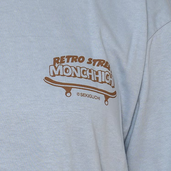 Monchhichi Retro Street Skateboard Graphic T-Shirt L Size